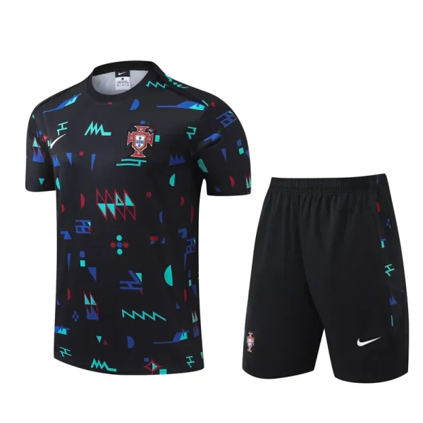 24-25 Portugal Black Training Short Suit