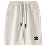 2025 AD Light gray Pure Cotton Fabric Casual short Pants