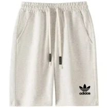 2025 AD Light gray Pure Cotton Fabric Casual short Pants
