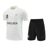 24-25 CHE White Training Short Suit (100%Cotton)纯棉