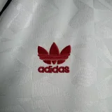 1990-1991 Man Utd White Retro Soccer Jersey
