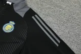 24-25 Al-Nassr Black Half Pull Tracksuit (半拉链)