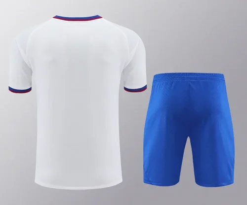 24-25 BAR White Training Short Suit