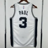 22-23 SA Spurs PAUL#3 White Top Quality Hot Pressing NBA Jersey