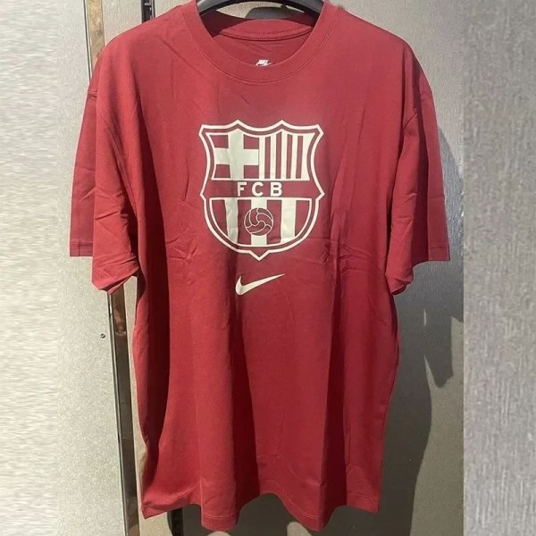 24-25 BAR Brown Red High Quality Casual T-Shirt