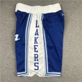 Lakers LOS Blue City Edition Top Quality NBA Pocket Pants *湖人队