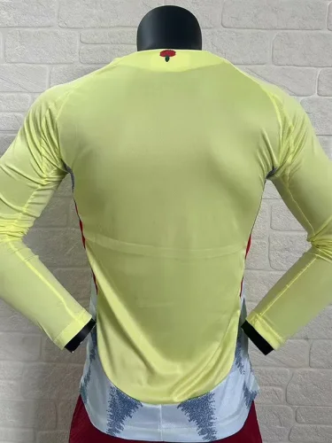 24-25 Spain Away Long Sleeve Player Version Soccer Jersey (长袖球员)
