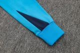 24-25 CHE Lake blue Hoodie Half Pull Tracksuit #F606半拉连帽