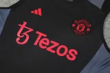 24-25 Man Utd Black Tank top and shorts suit