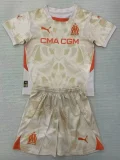 24-25 Marseille Earthy Yellow GoalKeeper Kids Soccer Jersey