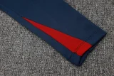 2024 NK Royal Blue Half Pull Tracksuit #05(半拉链)(红色领)