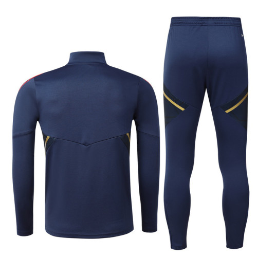 2022 Ajax Dark blue Kids Half Pull Tracksuit (童装) (半拉链)