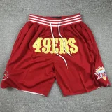 49ERS Red City Edition Top Quality NFL Pocket Pants *49人队