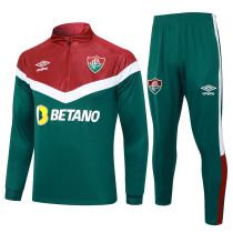 23-24 Fluminense Dark Green Half Pull Tracksuit #B673(半拉链)