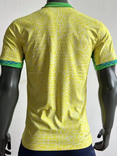 24-25 Brazil Home Player Version Soccer Jersey