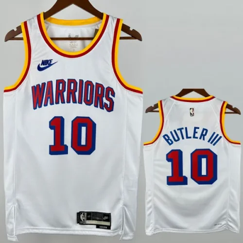 24-25 WARRIORS BUTLERII #10 White Retro Top Quality Hot Pressing NBA Jersey