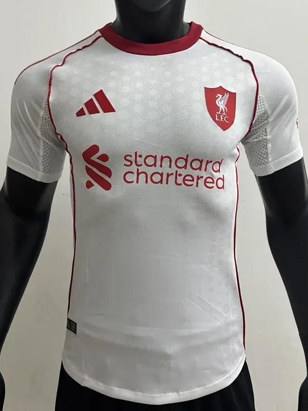 25-26 LIV White Player Version Soccer Jersey