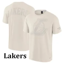 24-25 Lakers Milky White High Quality Casual T-shirt 24-25 Lakers Milky White High Quality Casual T-shirt