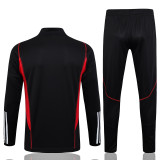 23-24 Sao Paulo Black Half Pull Tracksuit (半拉链) #B654