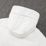 24-25 Bayern White Hooded Windbreaker Fabric Cotton Coat #G197