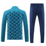 24-25 Marseille Lake blue Half Pull Tracksuit (半拉链)(金标)