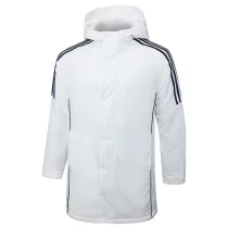 24-25 White Hooded Windbreaker Fabric Cotton Coat #G228光板 24-25 White Hooded Windbreaker Fabric Cotton Coat #G228光板