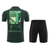 24-25 LIV Army Green Training Short Suit (100%Cotton)纯棉