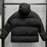 24-25 MF4 AD Black Hooded Cotton Coat #棉衣