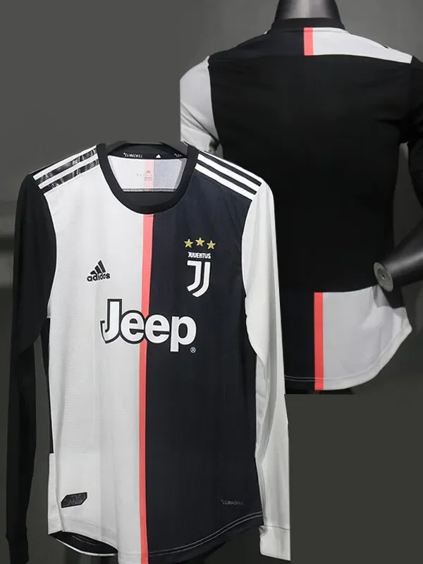 2019-2020 JUV Home Player Version 长袖球员 Long SleeveRetro Soccer Jersey