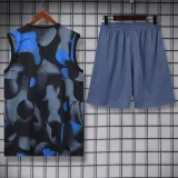24-25 INT Gray blue Tank top and shorts suit