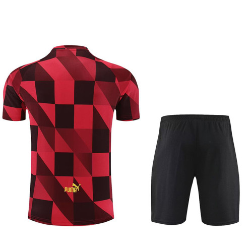 23-24 Man City Red Training Short Suit