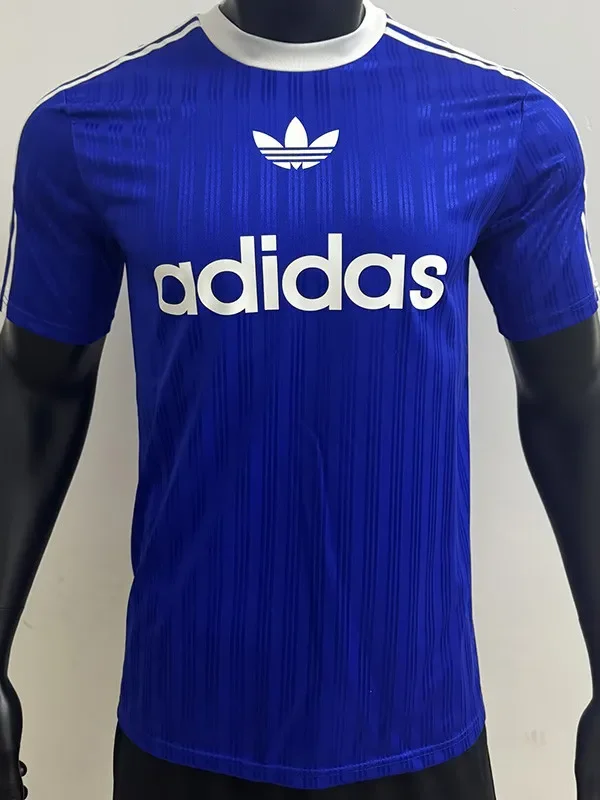 2025 AD Casual Blue Player Version Training shirts *三叶草