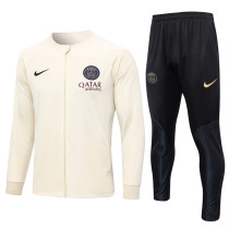 23-24 PSG Beige Jacket Tracksuit #A657