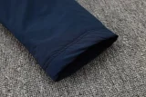 24-25 Palmeiras Royal Blue Hooded Windbreaker Fabric Cotton Coat #G234