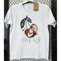 T273 NK White High Quality Casual T-Shirt #苹果