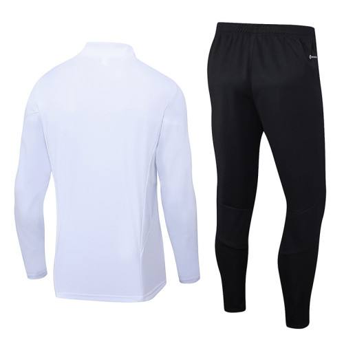 23-24 Man Utd White Half Pull Tracksuit (半拉链)