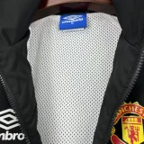 24-25 Man Utd Black Red Windbreaker