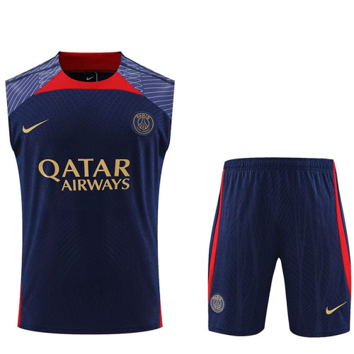 23-24 PSG Royal Blue Tank top and shorts suit
