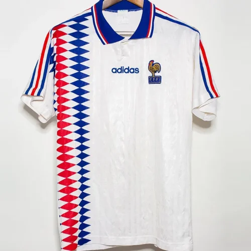 1994-1995 France Away Retro Soccer Jersey