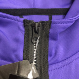 2022 SUNS Player GI Purple Zip hoodie Jacket
