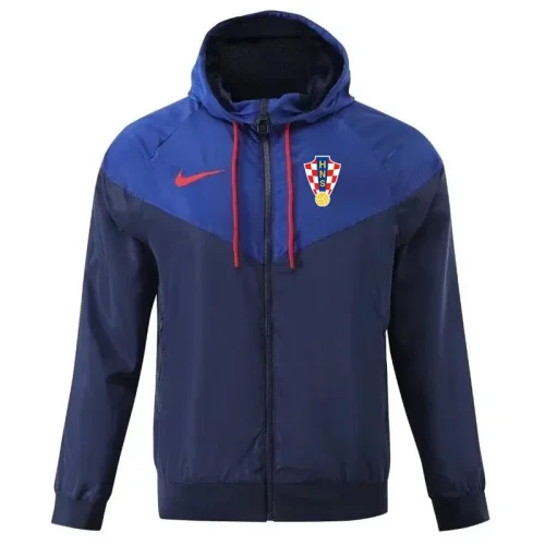 24-25 Croatia Dark blue Windbreaker