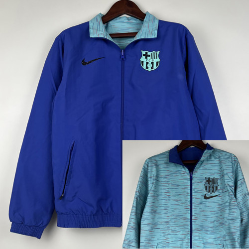2023 BAR Dark blue & Sky Blue Double Sided Windbreaker (双面风衣)