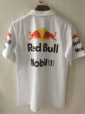 2021 Red Bull White Short Sleeve Racing Suit (红牛有领)