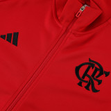 23-24 Flamengo Red Jacket Tracksuit #01