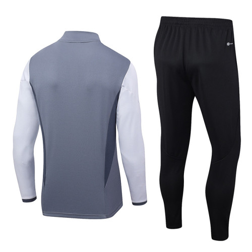 2023 AD Grey Half Pull Tracksuit Lh #2329 (半拉链)