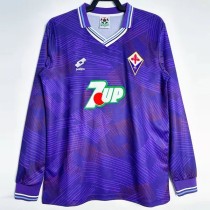 1992-1993 Fiorentina Home Retro Long Sleeve Soccer Jersey(长袖)
