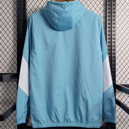 23-24 Man City Blue White Windbreaker