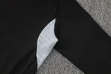 2025 AD Black Half Pull Tracksuit (半拉链)