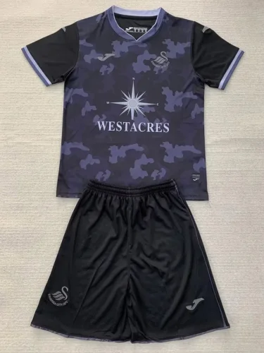 24-25 Swansea City Away Kids Soccer Jersey