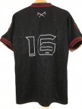 2016 West Ham Iron Maiden #16 Black Retro Soccer Jersey